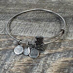 Alex and Ani Mermaid Charm Bangle – Rafaelian Silver Finish